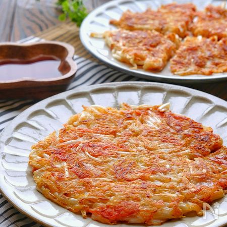 らくレピ 卵不要 カリッともちもち もやしとカニカマチヂミ By 松山絵美 レシピサイト Nadia ナディア プロの料理家のおいしいレシピ