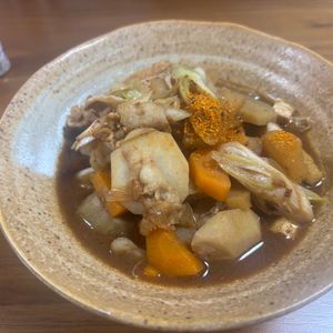 こむぎの作ってみた!投稿(焼き野菜の出汁が旨い！炊き出し豚汁で温まろう😘)