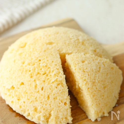混ぜたボウルでそのままレンチン!ふんわり米粉蒸しパン