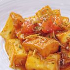 厚揚げとトマトの甘辛さっと炒め
