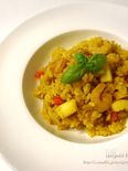 炊飯器におまかせ♡簡単♡シーフードカレーピラフ