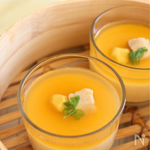 ふるふる食感♪本鶏だしのあんかけ茶碗蒸し