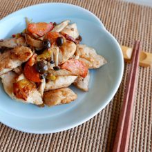 【下味冷凍】鶏むね肉と野菜の塩麹焼き