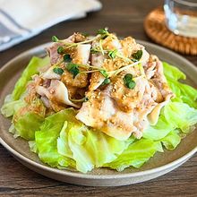 やわらか豚しゃぶ♪キャベツのごま味噌だれ
