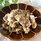 【隠し味】鶏ときのこのバター醤油炒め　#がっつり