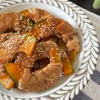 【肉巻きかぼちゃ】ご飯が進むやみつき味付け