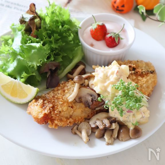 秋を楽しむ♪秋鮭のマスタードフライ♪