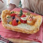 冷凍パイシートで作る❣️クリスマスバスケットケーキ