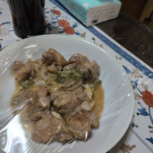 キミィの作ってみた!投稿(ワンパンで簡単!鶏肉とキャベツのポン酢照り焼き【重ねて放置】)