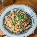 【納豆ときのこのワンパン和風スパゲッティ】ひと皿で満足♪