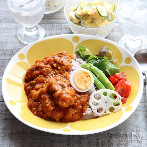 鶏とバナナのカレー