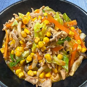 楽ラク手抜キッチン🐶🐾の作ってみた!投稿(身体あたたまる！焦がしみそラーメン)