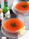 すりおろしトマトの冷製スープ