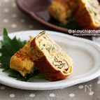 ほんのり甘さがうまい♡しそ明太玉子焼き♡