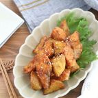 お弁当やおつまみに♪鮭とじゃがいものコク旨カレー炒め