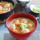 やわらかサケつみれ石狩鍋風【旨みたっぷり】（介護食）