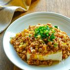豆腐のピリ辛肉みそあん