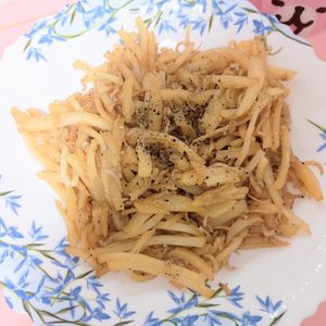 milkの作ってみた!投稿(じゃが芋としらすのガリバタきんぴら＼お弁当・おつまみ・副菜／)