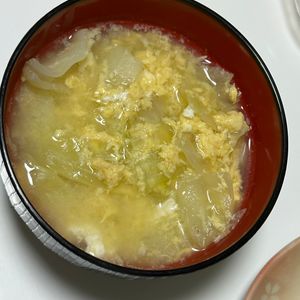 しんやの作ってみた!投稿(【5分で完成】キャベツとふわふわ卵の中華スープ)