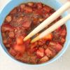 ぽん酢で簡単!*鶏肉の生トマぽん照り煮*の下準備