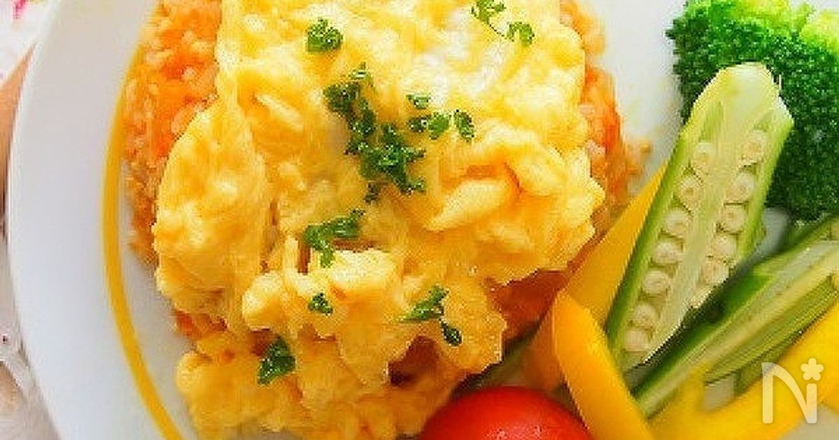 野菜嫌いさんに！人参たっぷりオムライス