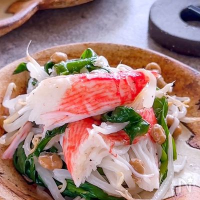 ハマる！【ニラともやしの納豆ナムル】簡単5分・免疫力アップ