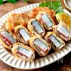 【長芋梅しそ豚カツ】薄切り肉でボリューム満点♪