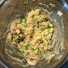サクッ♡モチッ《枝豆ベーコンチーズの米粉焼き》の工程3