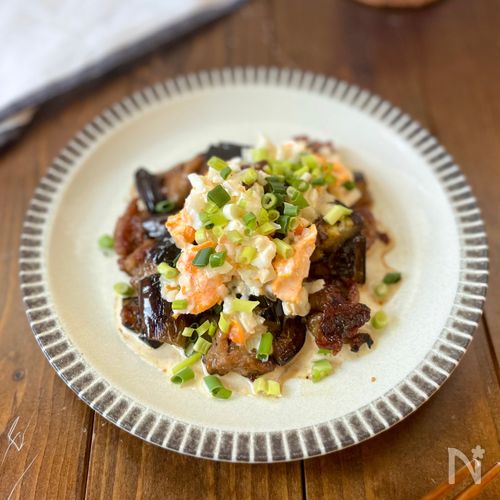 家計の味方でパパッと◎【豚こまと茄子の南蛮風タルタルがけ】