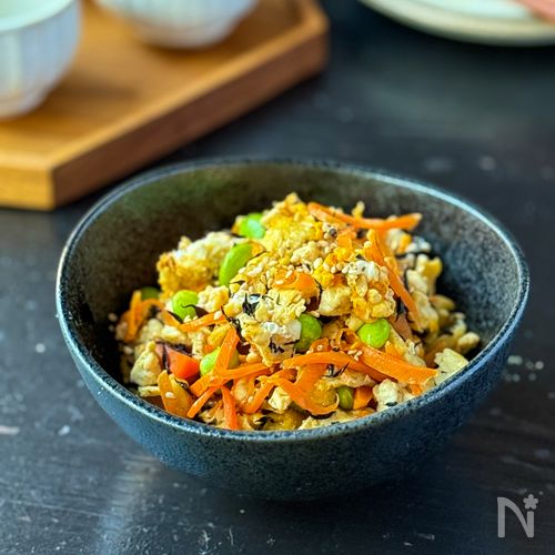 【ご飯が進みすぎる☆中華風炒り卵豆腐】