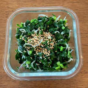 みわの作ってみた!投稿(大根の葉としらすの塩麹ふりかけ)