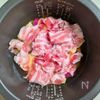 豚ばらとさつま芋の炊き込みごはん│秋に食べたいほっこりごはんの工程2