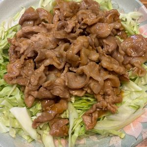 くだもの大好き🧡の作ってみた!投稿(《豚こまでスタミナ焼き》キャベツがモリモリいける♪)