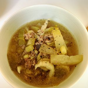 曖昧の作ってみた!投稿(むくみ解消にも◎夏の体に染みる【冬瓜とセロリのスープ】)