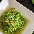 豆苗のあっさりトロうま炒め