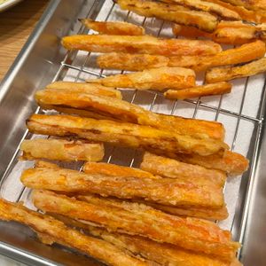 たきの作ってみた!投稿(【フライドにんじん】食材1つ！手が止まらない美味しさ)