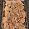 鶏むね肉と春菊の塩昆布バタぽん炒めの工程2