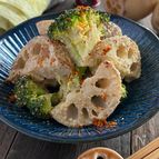 焼きレンコンの胡麻マヨ和え