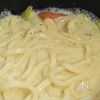 【キャベツとウインナーの豆乳うどん】スープまで飲み干したい！の工程4