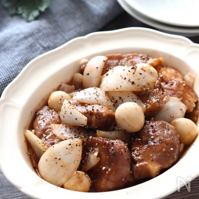 【豚肩ロースと新玉ねぎのシンプル酢豚】お肉もソースもめちゃ旨