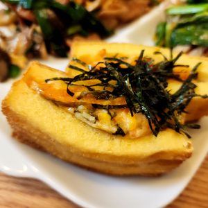 ぱんだの作ってみた!投稿(おつまみに♪厚揚げの明太マヨ)