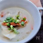 もやしと豆腐の中華スープ