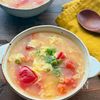 【ふわふわ卵とトマトの中華スープ】食材2つで本格的な味わい！