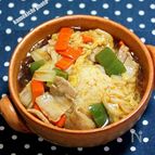 あったかレシピ3品「焼きおにぎりの酸辣湯あんかけ」③