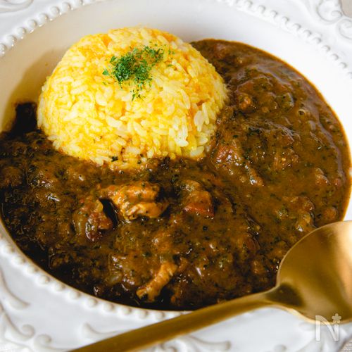 【簡単】サグチキンカレー