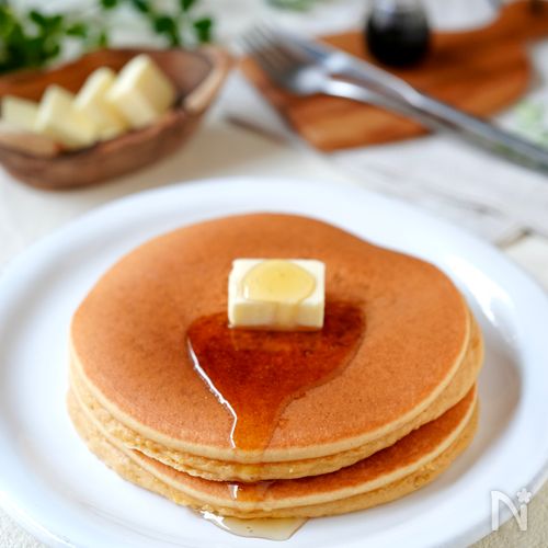 しっとりふわふわ！【米粉と大豆粉のパンケーキ】グルテンフリー