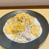 金の作ってみた!投稿(桃とチーズの組み合わせが最高‼︎『桃のブッラータチーズ風』)