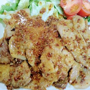 ゆみの作ってみた!投稿(やみつき味♡豚肉のハニーマスタードソテー)