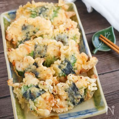 柔らかチキンで♪大葉のりとり天