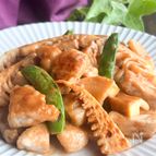 豚肉とたけのこのわさびマヨ醤油炒め
